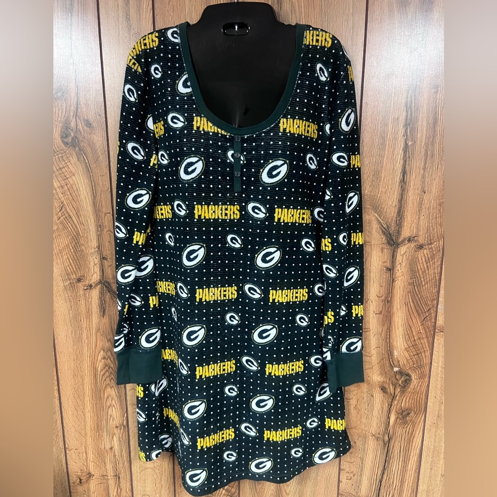 Women’s NFL Sleepwear Green Bay Packers Pajama Dress (Small)